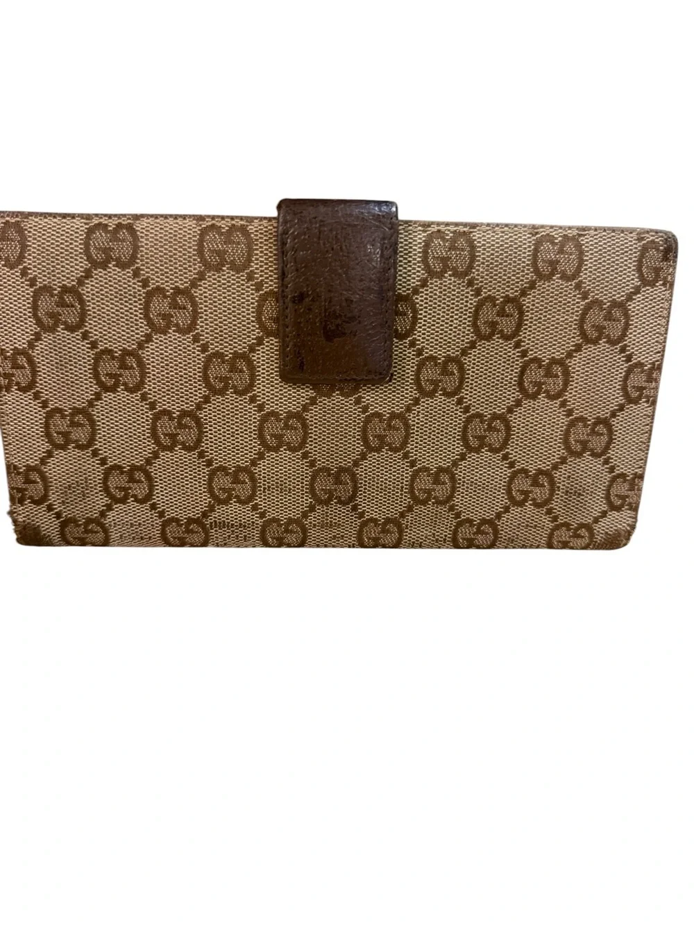 Authentic Vintage Gucci Eclipse GG Monogram Continental Flap Wallet 120931 - Picture 2 of 16